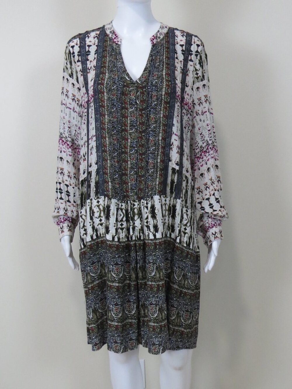 Tiny by Anthropologie Mollie Drop Waist Tunic Shift Dress SIZE Large